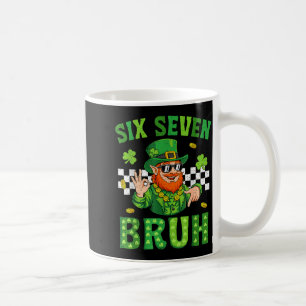 Boys st patricks day six seven bruh 6 7 saint coffee mug