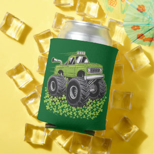 Boys St Patricks Day Toddler Lucky Monster Truck  Can Cooler