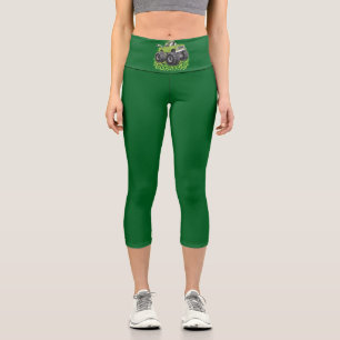 Boys St Patricks Day Toddler Lucky Monster Truck  Capri Leggings