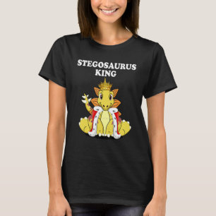 Boys Stegosaurus King Dinosaur Mens Stegosaurus T-Shirt