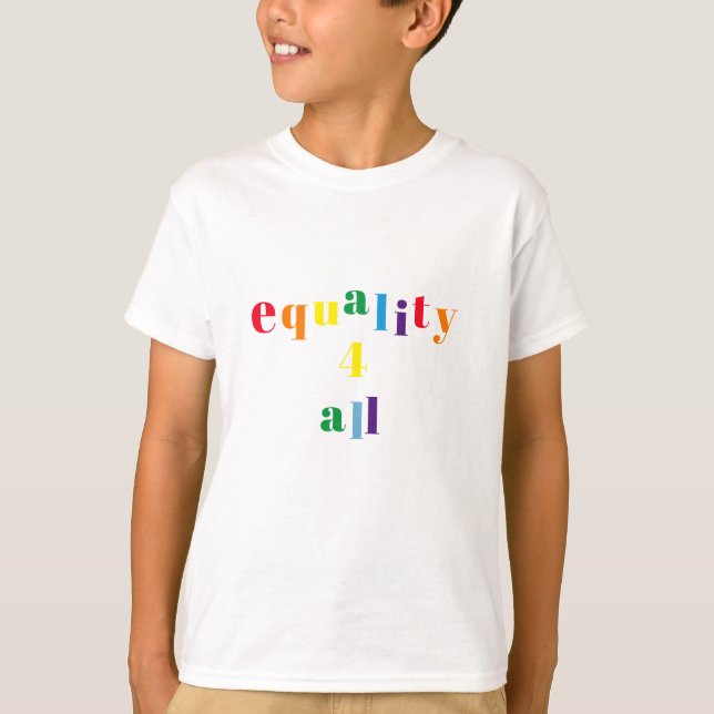 Boys T-Shirts - Equality 4 All (Front)
