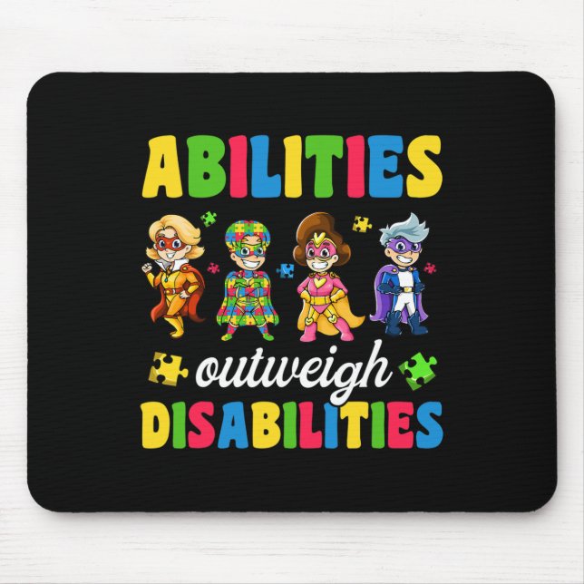 Boys Toddler Autism  Disabilities Awareness Mouse Pad (Front)