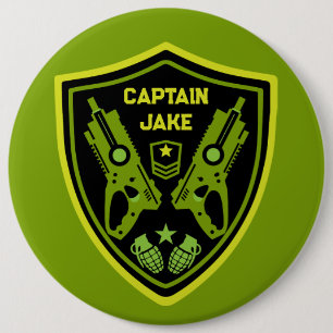 Boys Toy Dart Gun Battle 6 Inch Round Button