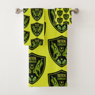 Boys Toy Dart Gun Battle Bath Towel Set