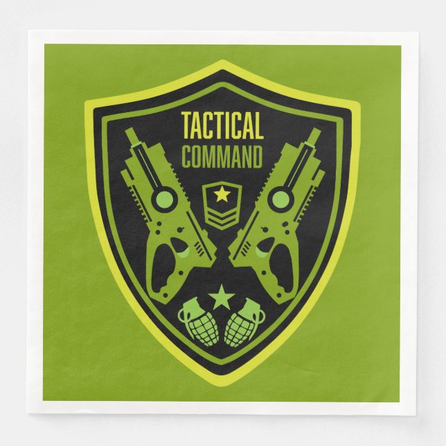 Boys Toy Dart Gun Battle Napkin (Front)