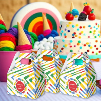 Boys Toys Colourful Fun Transport Birthday Party Favor Box