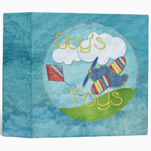 Boys Toys Mixed Media Binder