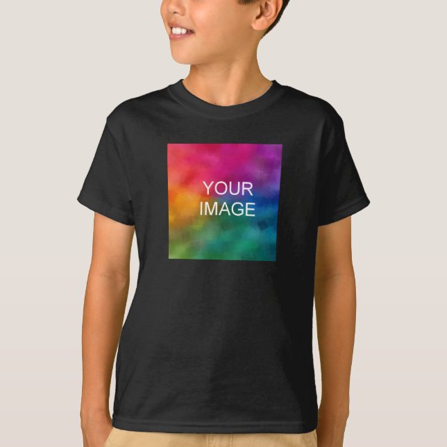 Boys Tshirts Double Sided Elegant Black Colour (Front)