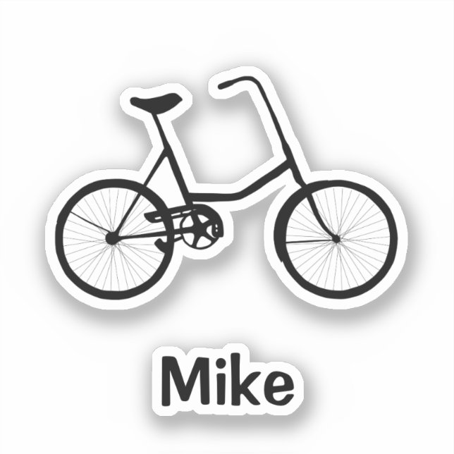 Boys Two Wheel Bicycle with Name (Front)