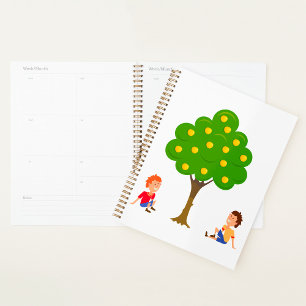 Boys Under An Apple Tree Spiral Planner