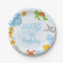 Boys Under the Sea Oneder The Sea 1st Birthday 