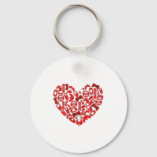 Boys Valentines Day Gaming Video Gamer Controller  Keychain