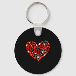 Boys Valentines Day Gaming Video Gamer Controller Keychain