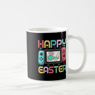 Boys Video Game Eating Happy Easter Day Eggs Gamer Coffee Mug