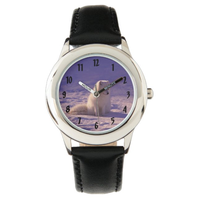 Boys Watch with White Fox (Front)