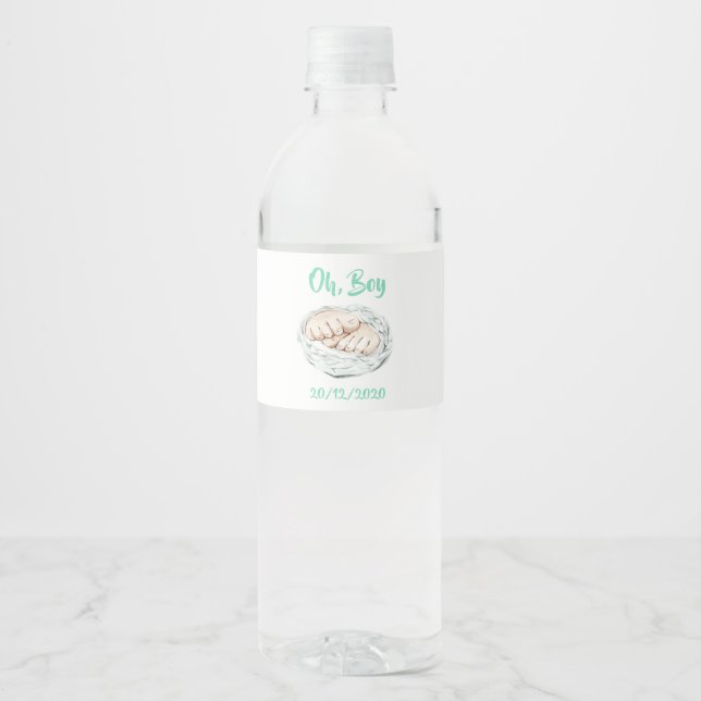 Boys Water Bottle Label (Front)