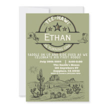 Boys Western First Rodeo First Birthday