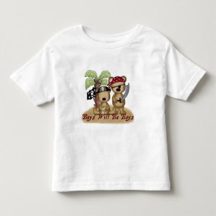 Boys Will Be Boys Lil Pirate Bears Toddler T-shirt