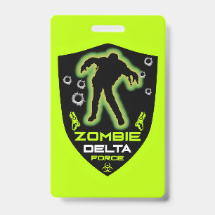 Boys Zombie Birthday Badge