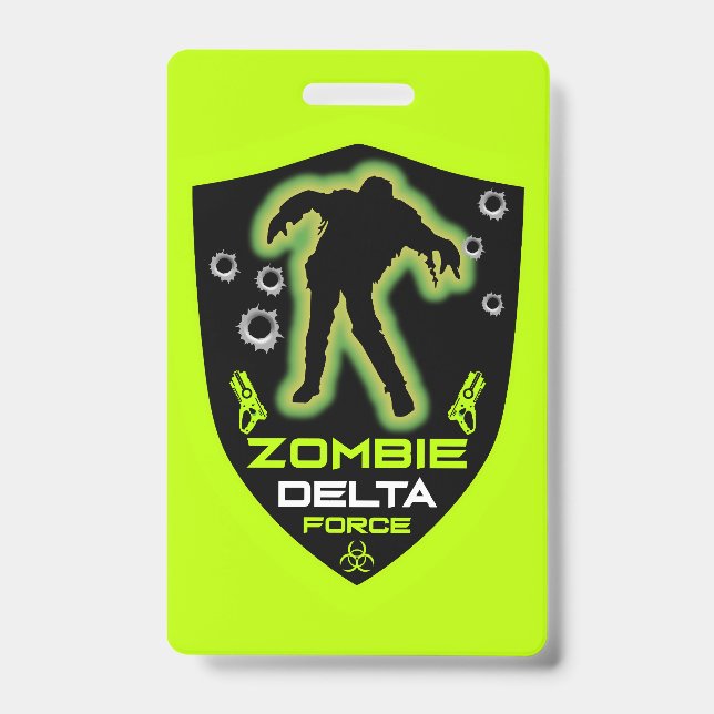Boys Zombie Birthday Badge (Front)