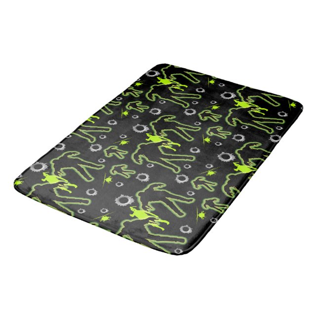 Boys Zombie School Bath Mat (Angled)
