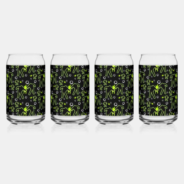 Boys Zombie School Can Glass (Front)