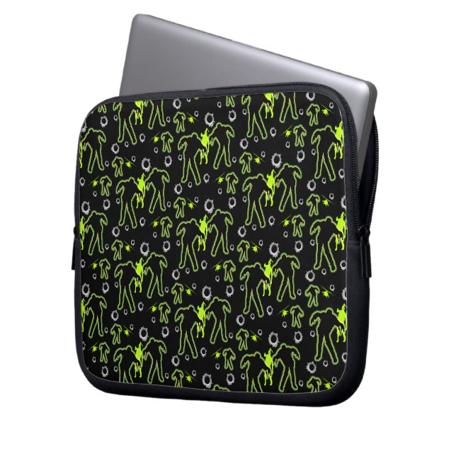 Boys Zombie School Laptop Sleeve (Front Left)