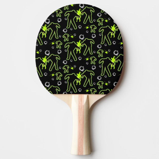 Boys Zombie School Ping Pong Paddle (Front)