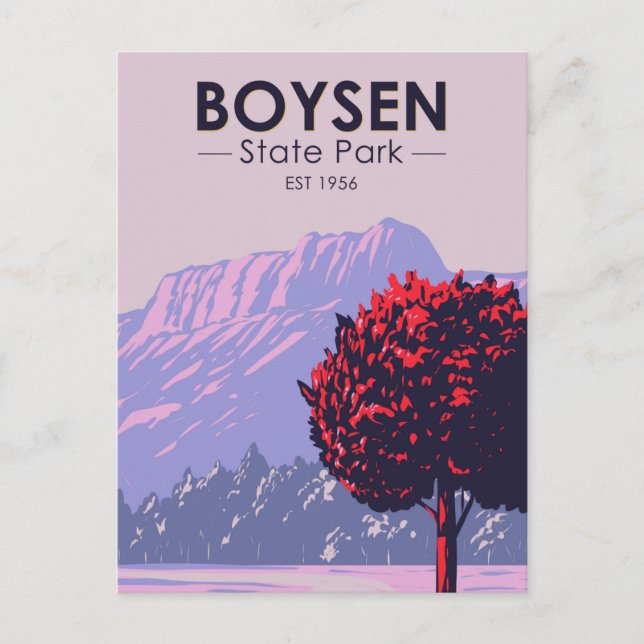 Boysen State Park Wyoming Vintage Postcard (Front)