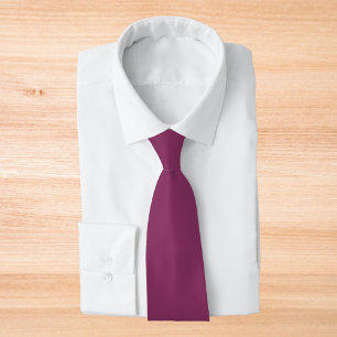 Boysenberry Solid Colour Tie
