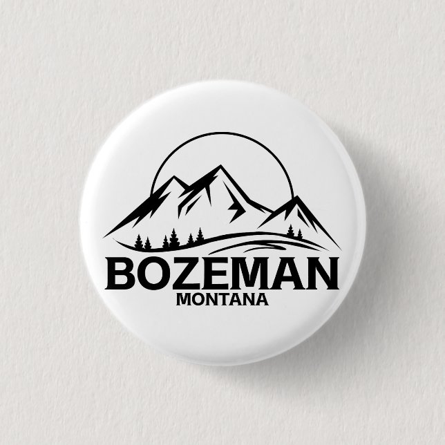 Bozeman, Montana 1 Inch Round Button (Front)