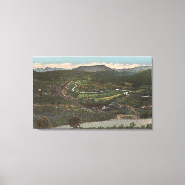 Bozeman, Montana - Bozeman Pass on Highway 10 Canvas Print (Front)