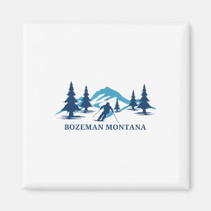 Bozeman Montana Ski Resort Skiing Skier _1 Magnet