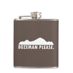  Bozeman Please Hip Flask