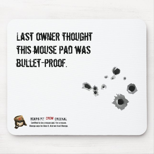 BP Crew "Bullet-proof" Mousepad (Front)