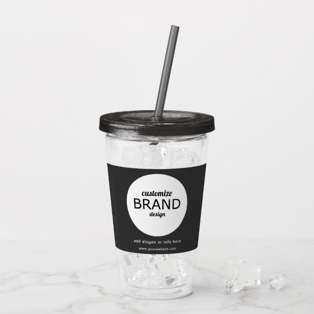 BPA Free Add Business Logo Tumbler Drinkware (Back Ice)