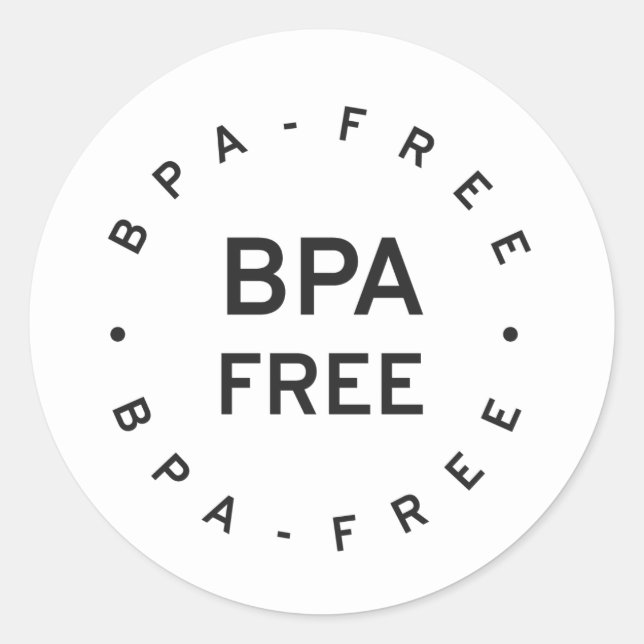 BPA Free Classic Round Sticker (Front)
