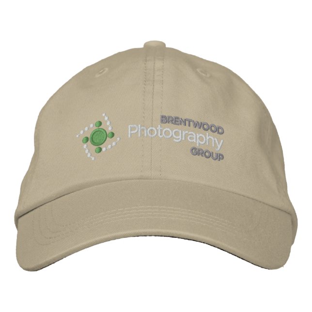 BPG Hat with white logo on darker fabric (Front)