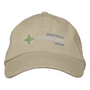 BPG Hat with white logo on darker fabric