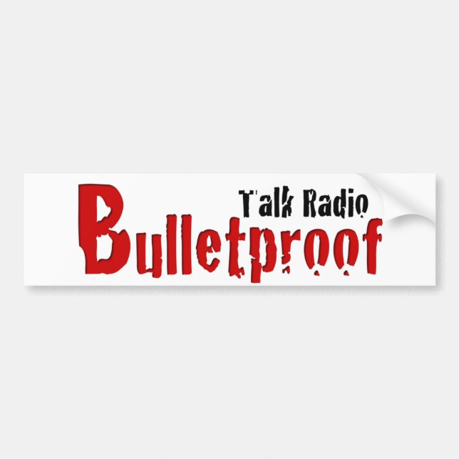 BPTR Red and Black Title Logo Bumper Sticker (Front)