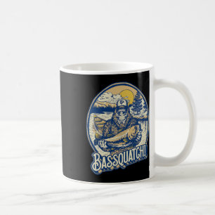 Bquatch! B Fisherman Sasquatch Funny Bigfoot Fishi Coffee Mug