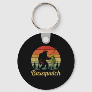 Bquatch B Fishing Humor Bigfoot Ufo Sasquatch  Keychain