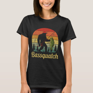 Bquatch B Fishing Humor Bigfoot Ufo Sasquatch T-Shirt