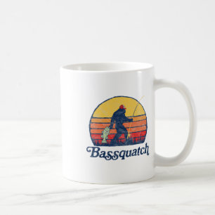 Bquatch! Funny Bigfoot Fishing Outdoor Retro 1  Coffee Mug