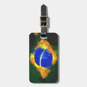 BR Brasil brazilian flag Luggage Tag