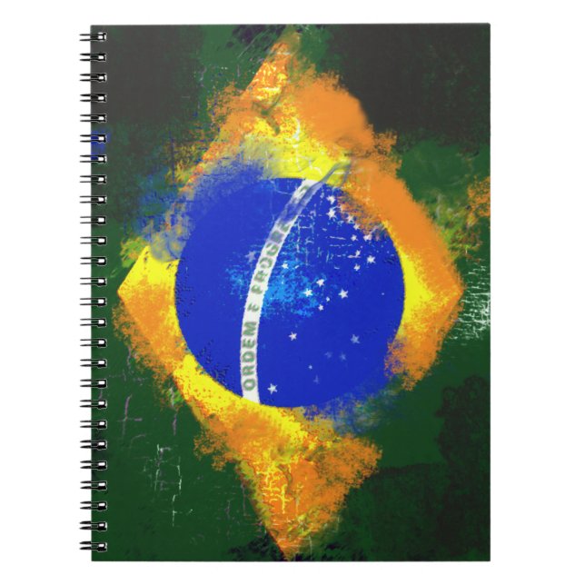 BR Brasil brazilian flag Notebook (Front)