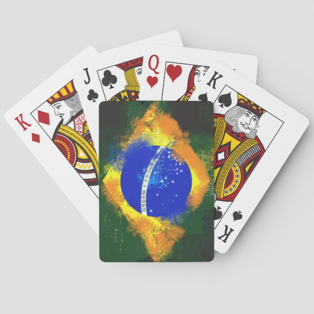 BR Brasil brazilian flag Playing Cards (Back)