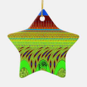Br Happy Have a Nice Day Ceramic Ornament