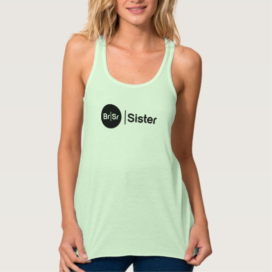 Br|Sr |Sister Branded Front Tank Top for Ladies