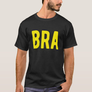 BRA  Brasil 2 Part  Brazilian Flag Part 1  Brazil T-Shirt